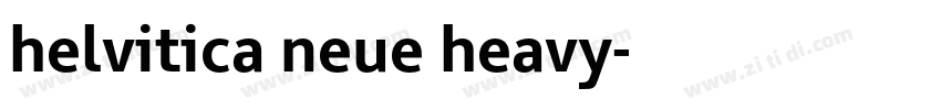helvitica neue heavy字体转换